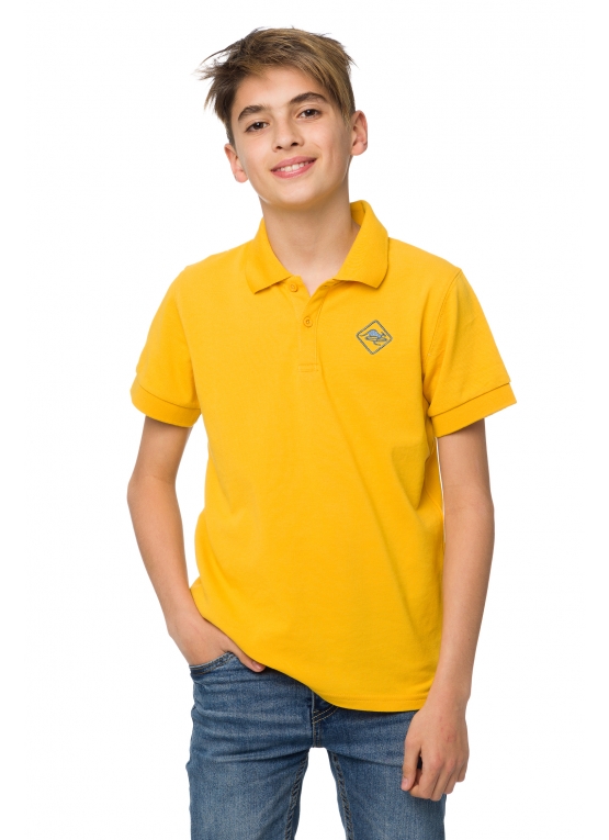 HB POLO Yellow-Stormyblue